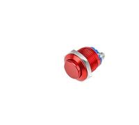 5Pcs IP67 Waterproof Round Metal Push Button Switch 16mm Momentary Power Switch ON OFF Self-reset Switches With Screw(Red)