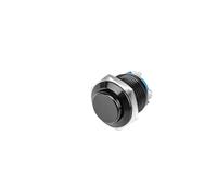 5Pcs IP67 Waterproof Round Metal Push Button Switch 16mm Momentary Power Switch ON OFF Self-reset Switches With Screw(Black)