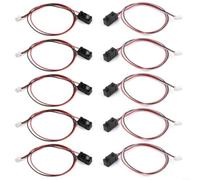 5Pcs IR Break Beam Sensor Module, 5mm Photoelectric Switch Counter Kit DC 3.6-5.5V, 2ms Response Time for Arduino Robotics PLC & Industrial Control Projects(30CM)