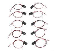 5Pcs IR Break Beam Sensor Module, Photoelectric Switch for Arduino Robotics, DC 3-5V NPN Open, 2ms Response, Black