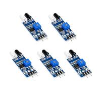 5pcs IR Infrared Sensor Module Obstacle Avoidance Board for Car Robot Adjustable Detection Distance 2-30cm 3 3V-5V Working Voltage Digital Signal Output Line Tracking