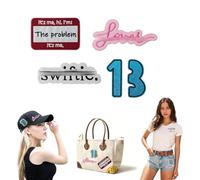 5PCS Iron on Patches for Clothing,Singer Embroidery Applique Patches,Sew on Repair Patches and Badges, Fabric Repair Patches for Kids Clothes Jeans Jackets Hats Shoes Backpacks