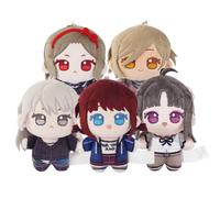 5PCS Iseri Nina Soft Figure Pendant Kawaragi Momokr Stuffed Figure Keychain Subaru Awa Pendant Cute Anime Cartoon Keyring Hanging Ornament for Backpack Car Key 10CM