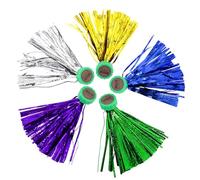 5Pcs Jegi Game Set Jaegi Toys with Bell - Hackysack, Kickshuttlecock, Kick The Jegi for Korean Traditional Game(Random Color)