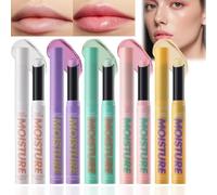 5PCS Jelly Lipstick Set,Hydrating Lip Gloss Set,Fruit Color Change Lip Balm Set,Moisturizing No-Sticky Lip Gloss,Long Lasting Lip Glow Balm Lip Care,Moisturizer Lip Makeup Set for Girls and Women