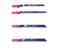 5pcs Jigsaw Blades HCS Steel T-Shank Curve Cutting Tool For Wood T101AO T101D T111C T144D(5pcs T101AO)