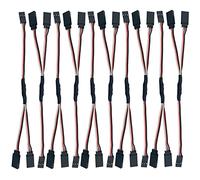 5pcs JR Y Connector Servo Extension Cable 3 Pin JR Plug Splitters 1 Male to 3 Female Servo Y Extension Connector for RC Models Cars Plane Helicopter Drone (1 Male to 2 Female)