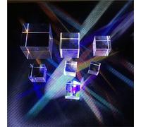5pcs K9 Glass Color Prism Set - Six-Sided Bright Light Cube for Optical Experiments and Decorative Use