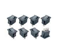 5PCS KCD1 103 3P black three position toggle switch 6A/250VAC 10A/125VAC (on/off/on) rocker switch 1011 RRBXXUYN