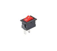 5Pcs KCD1-110 KCD1 Thin Flat Rocker Switch 2 Pin Red Black 9.5 * 21MM Boat Snap-in Instrument Small 6A/250V 10A/125VAC(KCD11 2pin Red)