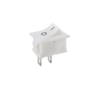 5Pcs KCD1-110 KCD1 Thin Flat Rocker Switch 2 Pin Red Black 9.5 * 21MM Boat Snap-in Instrument Small 6A/250V 10A/125VAC(KCD1 White 2Pin)