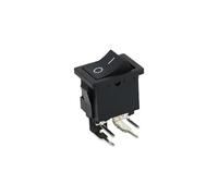 5Pcs KCD1-201 bent feet Switch 4Pin Rocker Switch 2 Position ON-OFF Power Switch Black Switch IDGTTLDF