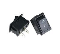 5Pcs KCD1 3 Pin 4 Pin 6 Pin 21 * 15mm ON-OFF Boat Car Rocker Switch 6A/250V AC 10A/125V AC Switch DIY IDGTTLDF(Black-2D2P)