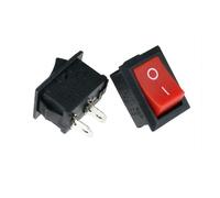 5Pcs KCD1 3 Pin 4 Pin 6 Pin 21 * 15mm ON-OFF Boat Car Rocker Switch 6A/250V AC 10A/125V AC Switch DIY IDGTTLDF(Red-2D2P)