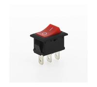 5PCS KCD1 3Pin Car Rocker Switch 6A/10A 250V/125V AC Red Yellow Green Blue black Button KCD1 IDGTTLDF(RED 2D3P)
