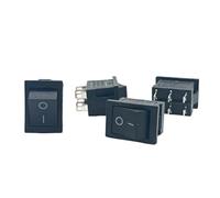 5pcs KCD1 black two position toggle micro switches 6A/250VAC 10A/125VAC (ON/OFF) 6Pin rocker switch