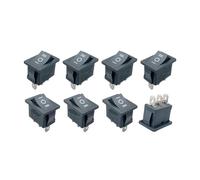 5PCS KCD2 203 6P black three position toggle switch 6A/250VAC 10A/125VAC (on/off/on) rocker switch 1011 EFDSVUHE