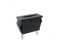 5PCS KCD3 2Pin Medium Standard Auto Fuse Holder 15A/30A 250V 16A Clamp Embedded Fixed Panel Mounting With ATC ATO Blade Accessories(With Fuse 10A)