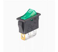 5pcs KCD3 Rocker Switch 16A 250VAC/ 20A 125VAC 2/3 Position Electrical Equipment With Light Power Switch ON-OFF ON-OFF-ON(Green 3P2T)
