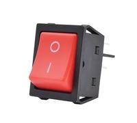 5PCS KCD4-201 Push Button Rocker Switch Heavy Duty Latching No Light 20A 30A 250VAC ON OFF DPST Red Green Yellow Black Switch IDGTTLDF(Red Actuator,5PCS_20A 250VAC)
