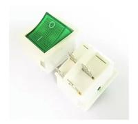 5PCS KCD4 Boat Type Small Warped Rocker Button Switch Power 4Pin 6Pin With Light 16A AC250V 20A 125V Self-Locking/Resetting IDGTTLDF(4Pin 2 Position-01)