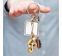 5pcs Key Chains by Numbers Kits Handmade DIY Keychains Rhinestone Pendant Hanging Ornament Musical Notes Pattern Phone Bag Charm Decor Kid Adult Gifts