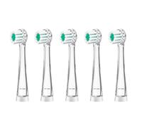 5Pcs Kids Replacement Toothbrush Heads Compatible with Seago SG-513/977/EK6/SG-2139, Brush-Baby WildOnes/KIDZSONIC, Dada-Tech DT-BB1/DT-977/DT-K6 Green Small Size for 8-18 Months