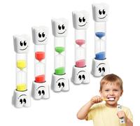 5PCS Kids Toothbrush Timer, 2 Minute & 3 Min Timer for Teeth, Teeth Brushing Sand Time r for Kid, 2 Minute Sand Kids Time r, Fun Bathroom Hourglass, Dental Hygiene Habit Tool (2Min×3pcs 3Min×2pcs)