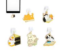 5PCS Kindle Dust Plug Charms for E-Reader, Cute Bookish Cat Charm Decorating Accessories for Kindle Paperwhite 11th, Type C/USB C Charging Port Dust Cover, Gift for Reading Lover