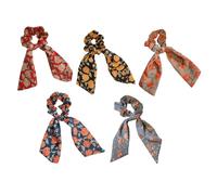 5pcs Knotted Cloth Hair Scrunchies Elastic Ties for Daughters