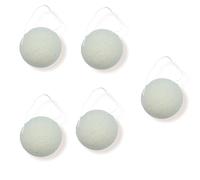 5pcs Konjac Exfoliating Sponge, Dome - Shaped Natural Face & Body Exfoliator for Gentle Dead Skin Removal, Eco - Friendly Skincare Tool (DKONJACWT)