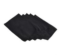 5Pcs Korean Italy Asian Style Soft Bath Towels for Body Scrub Made with Polyester Cotton Fabric (Black)
