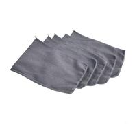 5Pcs Korean Italy Asian Style Soft Bath Towels for Body Scrub Made with Polyester Cotton Fabric (Gray)
