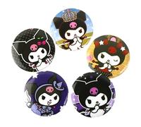 5pcs Kuromi Pin Badges Brooch Pin Set for Backpacks Jackets, Cute Acrylic Pins Anime pins Cartoon Acrylic DIY Crafts