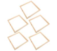 5pcs L Shape Empty Picture Frame Set in Pinus Sylvestris Beige