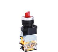 5pcs LA38-11XD/2 Rotary push button switch with lamp 22MM 2 position 3 position latching LED knob switches Multicolor optional(Red,2 POSITION_2NC_24V)