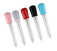 5Pcs Laboratory Silicone Liquid Dropper 5ML Graduated Pipettes for Transfering Liquid Oil Resin and Jewelry Making Food Grade Polyethylene Tubes