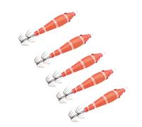 5PCS Lamination Squid Jig Hook Fishing Lure Squid Sleeve Jig Fishing Lure Saltwater Freshwater Baits
