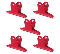 5pcs Large Red Iron Bulldog Clip for Documents and Filing
