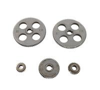 5Pcs Lathe Gear Metal Mini T80 T45 T25 T20 Replacement Set, Precision Machine Gear Kit for Micro Lathe and Metal Cutting Tools, HT250 Grey Iron Gears with and Rustpro