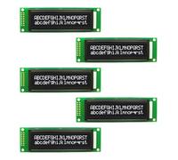 5Pcs LCD2002 20x2 Character 5V Parallel Interface (Black)