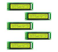 5Pcs LCD2002 20x2 Character 5V Parallel Interface (Yellow-Green)