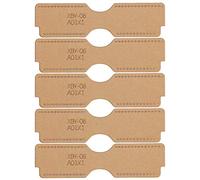 5Pcs Leather Acrylic Template, DIY Hand - Made Craft Lighter Wrap Pattern Stencil Tools, 2.3mm Thick Acrylic Sheet with Protective Kraft Paper for Leather Crafting and Bag Making