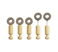 5pcs Leather Basting Needles Set, Fixed Position Stitching Locking Tool DIY Handmade Craft, Suture Aligner 0-12mm Thickness(C)