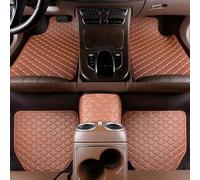 5Pcs Leather Car Floor Mats for KIA EV3 2024 2025 Waterproof Nonslip Foot Pad Protector Carpet Interior Accessories,Brown