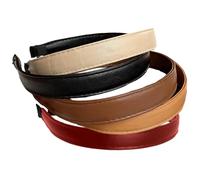 5Pcs Leather Headbands for Women, 5 Color Casual & Trendy Leather Headband, 5 Inch Easy Matching Headband for Daily, Gifts for Women