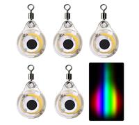 5Pcs LED Fishing Light Attractants Waterproofs Deeply Drops Underwater Lures Attractants LED Fish Baits Equipment Lures