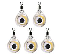 5Pcs LED Fishing Light Attractants Waterproofs Deeply Drops Underwater Lures Attractants LED Fish Baits Equipment Lures