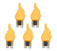 5Pcs LED Flashing Lights Camping Party Restaurant Decorative Light Flame Shaped LED Filament Bulb Accessories Party Decoration Light Bulb Accessories