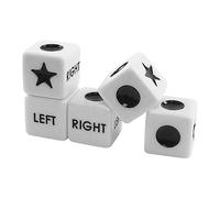 5pcs Left Right Center Dice Only Six Sided Dice for Left Right Center Game 16mm Acrylic Dice Game Dice for Board Games Entertainment Party Game 16mm